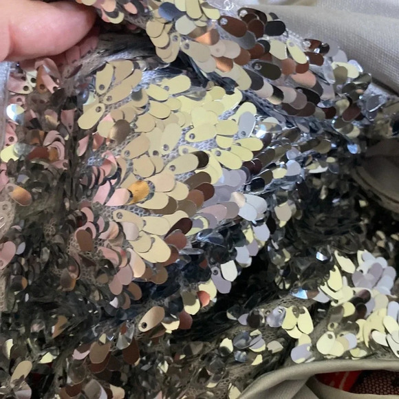 JS boutique silver sequin dress size 8 - Picture 15 of 15